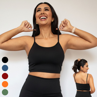 Top Alça feminino forro duplo - Tecido leve e fresco - dia a dia em Oferta na Shopee