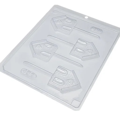 Forma de Acetato Pirulito Casa Cód. 431 BWB