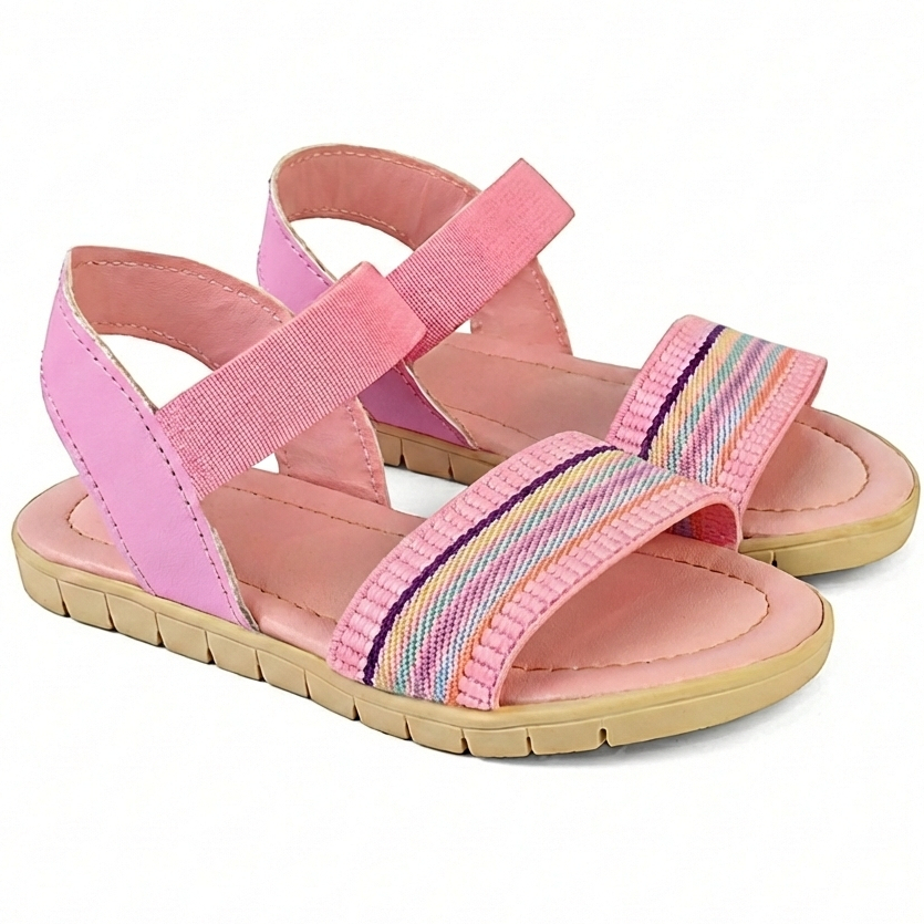 Sandália Infantil Feminina Elástico Ajuste Facil Rasteirinha Menina Casual Linda Sem Fivela Confortável em Oferta na Shopee