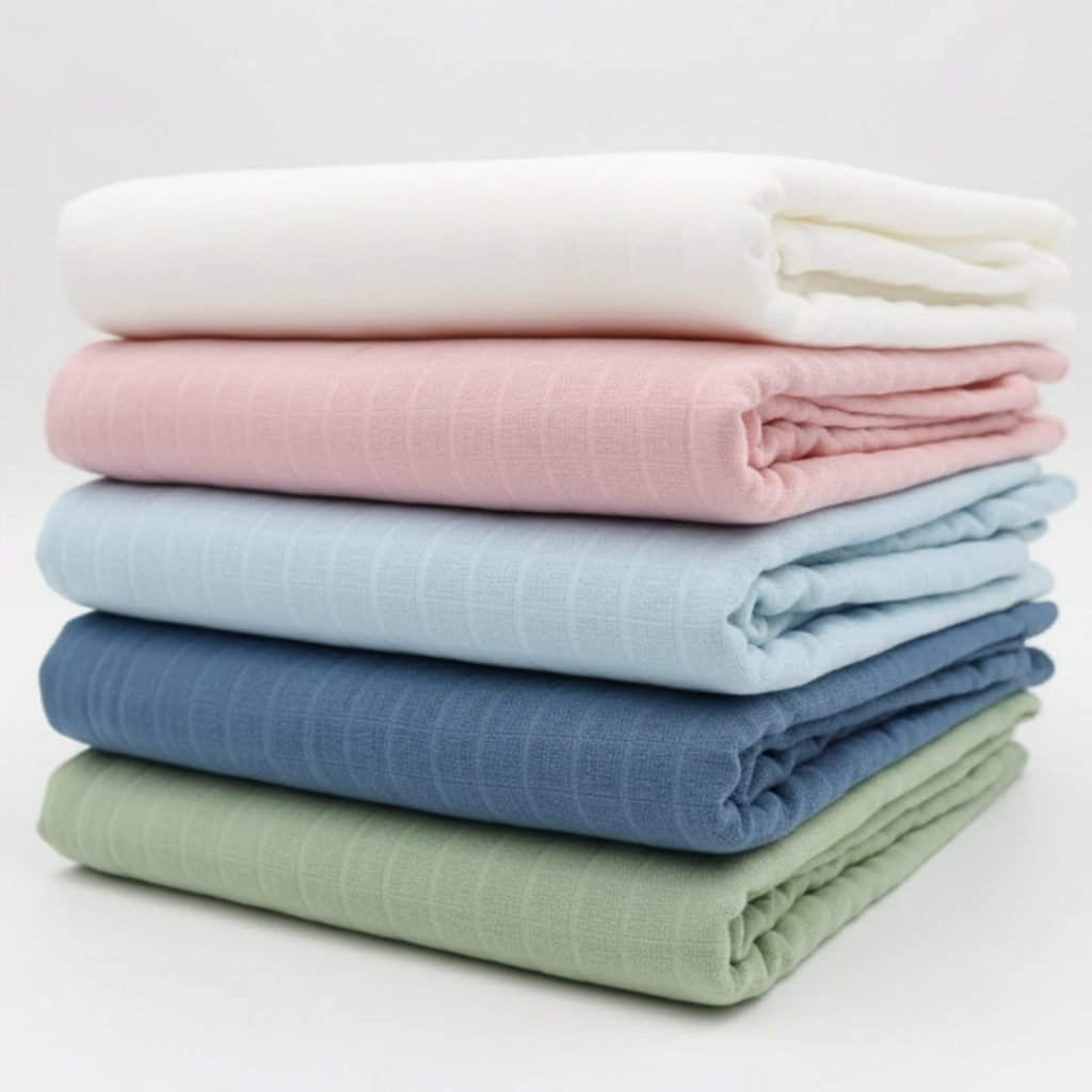 Tecido Fralda Quadriculada Mini Estreita Sem Barrado Colorida Para Pintar e Bordar | Enxoval De Bebê