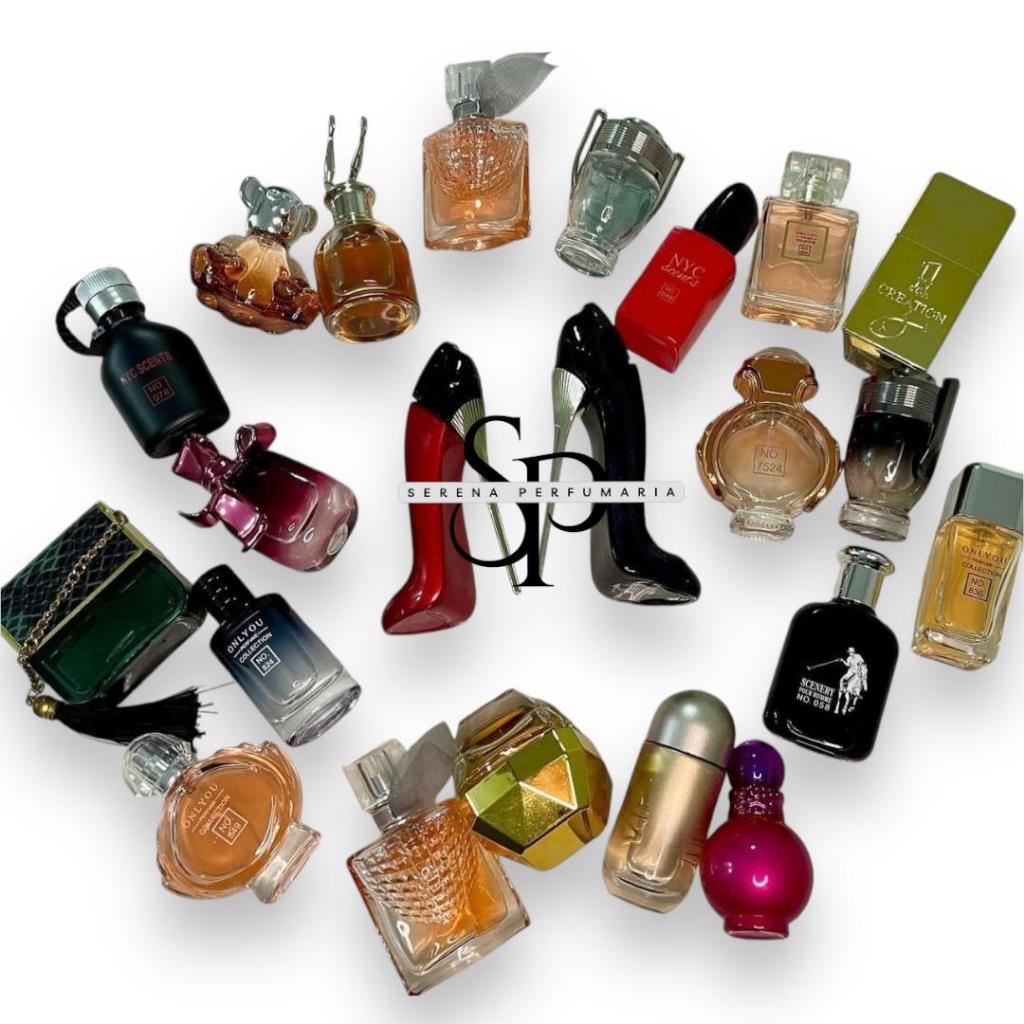 Kit 2 Perfumes Miniatura Importado 30ML ou 25MLcada ATENÇÃO TEM KIT E UNIDADES NO ANÚNCIO Perfume