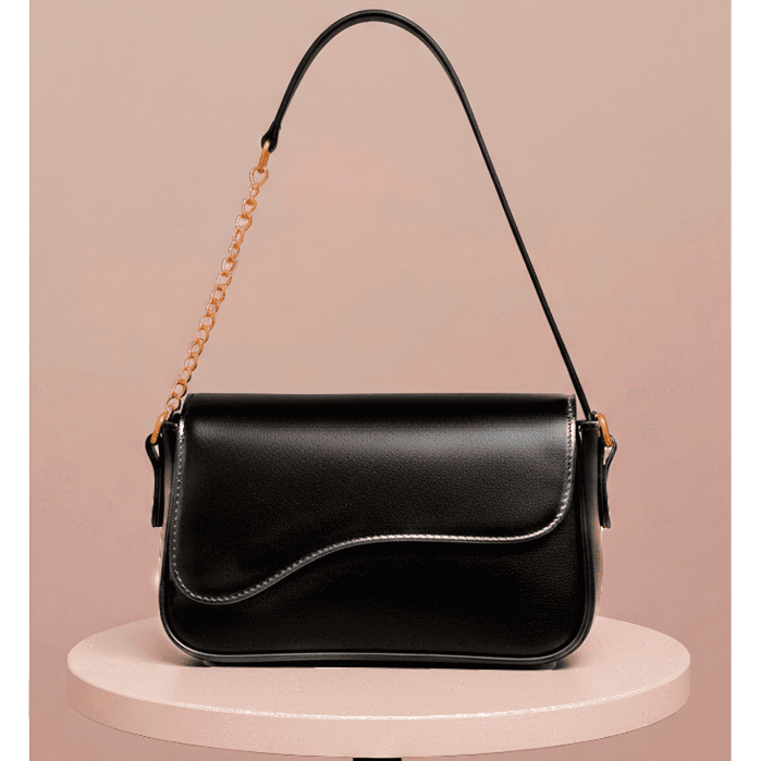 Bolsa Feminina Tiracolo com Alça de Corrente Design Moderno e Acabamento Premium em Oferta na Shopee