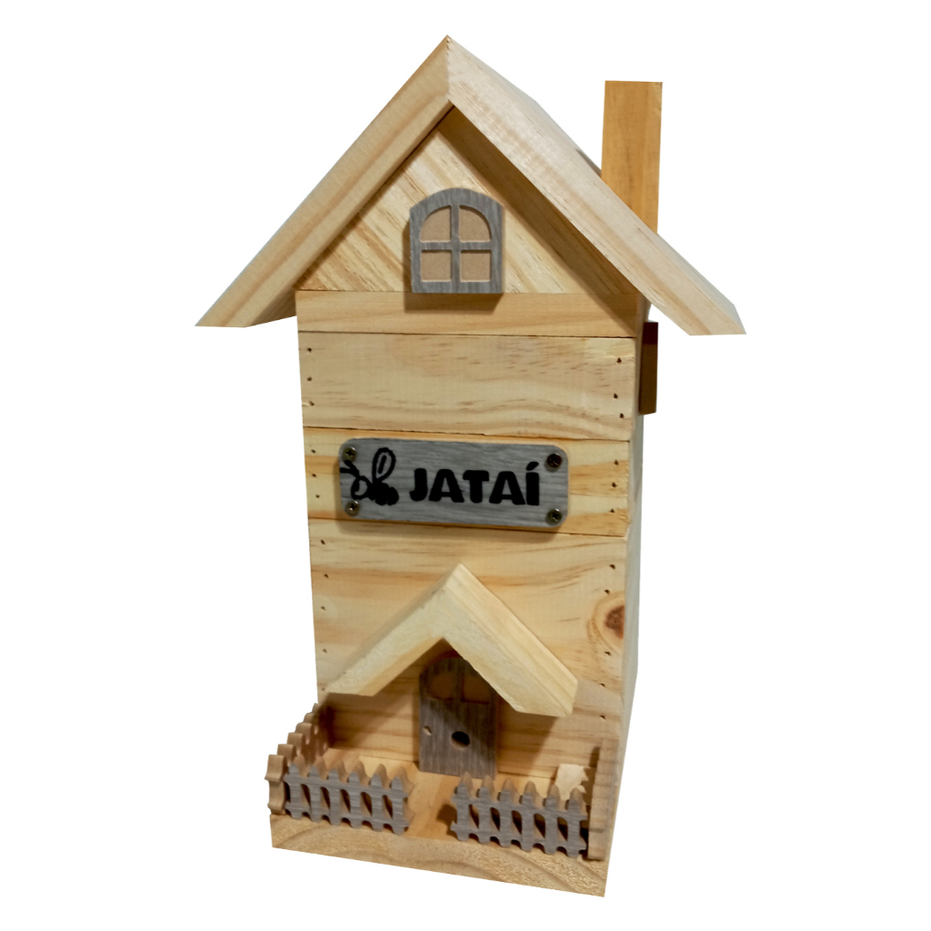 Caixa Mansão para Jataí INPA Casinha Personalizada para Abelha Jataí