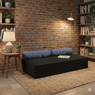 Puff Articulado 3 em 1 Casal E Solteiro Colchão Dobrável Vira Cama Conforto E Economia De Espaço em Oferta na Shopee