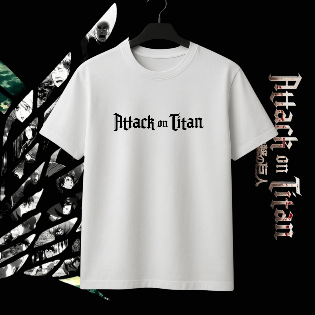 Camiseta Unissex Algodão Anime Attack On Titan Personagem Blusa Unissex Estampado
