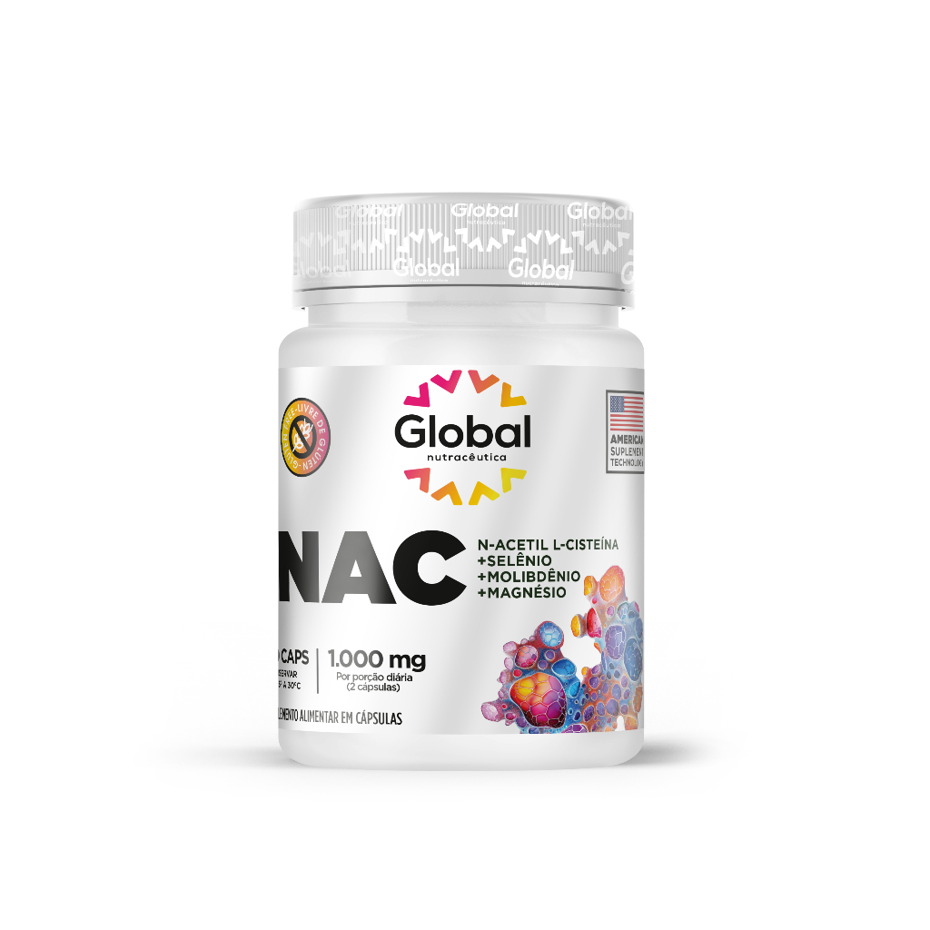 NAC 1000MG 120CAPS GLOBAL NUTRACÊUTICA