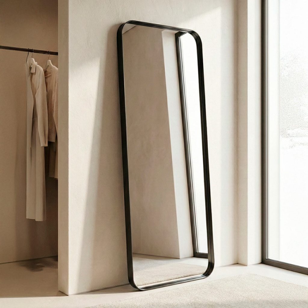 Espelho Grande Corpo Inteiro De Parede Moldura Aço 170x70cm para Sala Closet Selfie Moderno em Oferta na Shopee