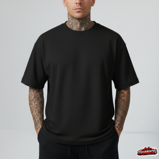 Camiseta oversized masculina lisa Streetwear Premium 100% Algodão