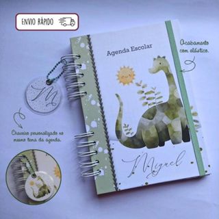 (Envio rápido) Agenda Escolar Personalizada | Caderno de Recados | Avisos Creche em Oferta na Shopee