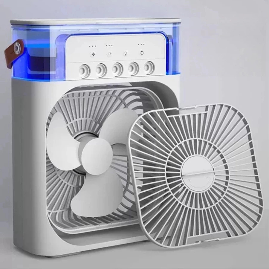 Umidificador de Ventilador com Tanque de Agua com LED