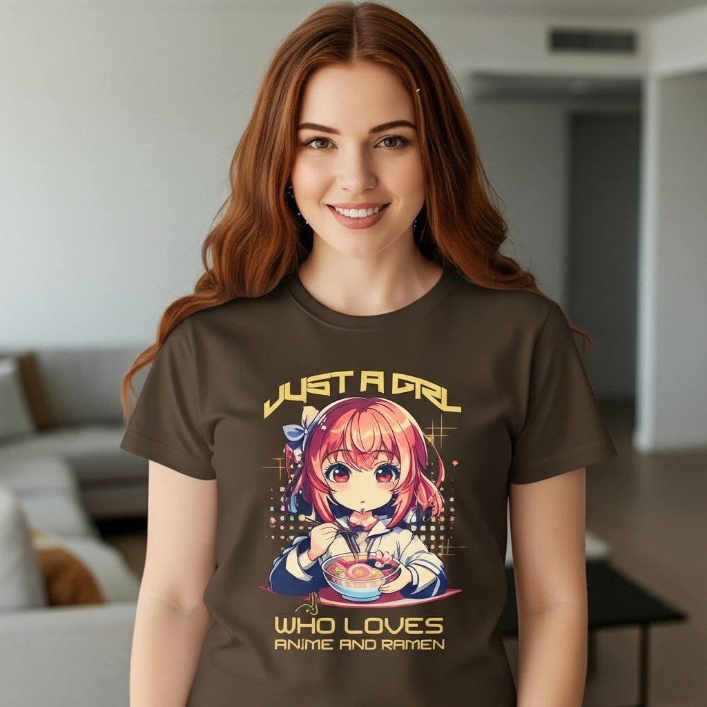 Camisa “JUST A GIRL” Feminino Estampa Moderna Confortável em Oferta na Shopee