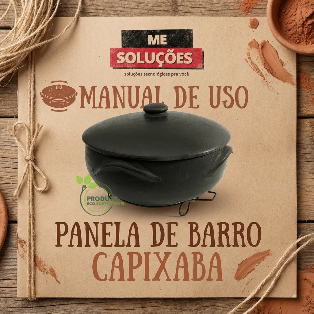 Instruções de Uso Panela de Barro Capixaba Original em Oferta na Shopee