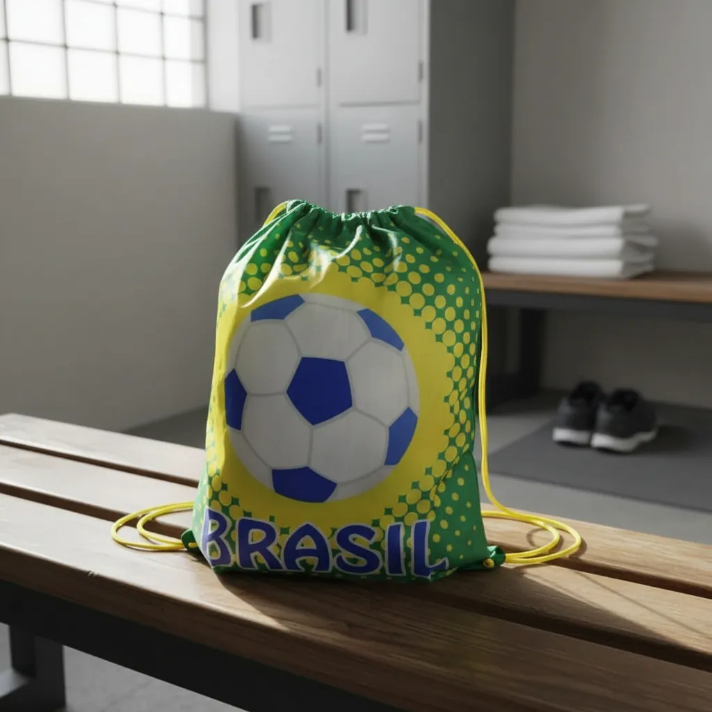 Bolsa Mochila saco de Estampados com cordão diversas cores