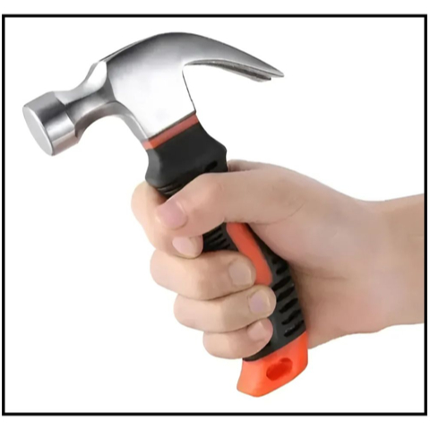 MINI MARTELO DE AÇO COM CABO CURTO EMBORRACHADO- SHARK BLUE em Oferta na Shopee