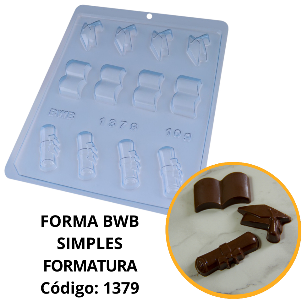 1~10 FORMA SIMPLES FORMATURA CÓD.:1379 - (F8) EM ACETATO BWB PARA BOMBOM E DOCES DE CHOCOLATE E CONFEITARIA PÁSCOA em Oferta na Shopee