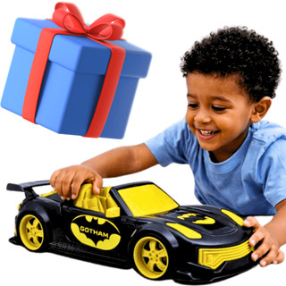Carrinho Esportivo Grande Escala 1:12 Brinquedo Personagem Herois selo Inmetro presente menino
