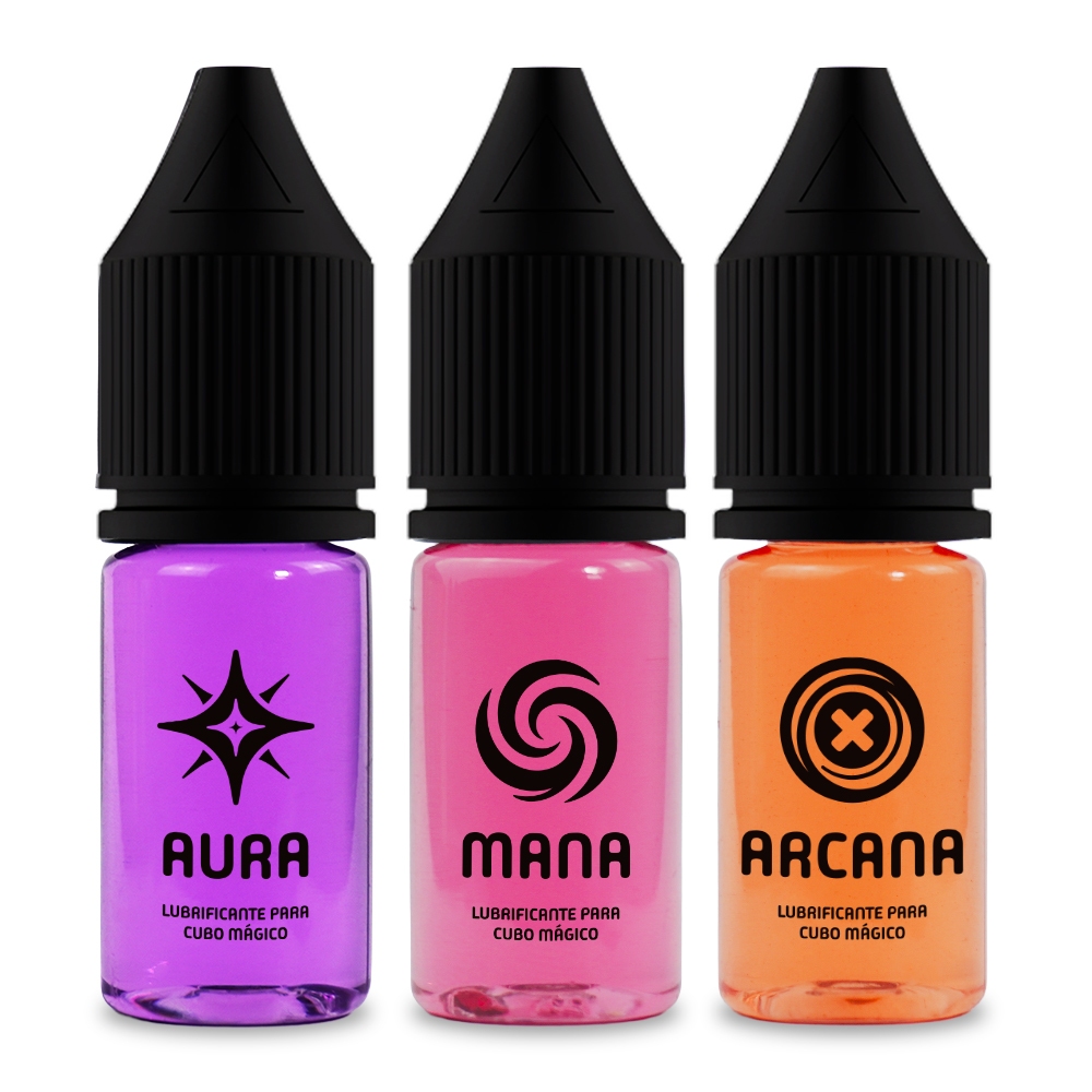 Kit 3 Lubrificantes para Cubo Mágico - Aura Mana Arcana