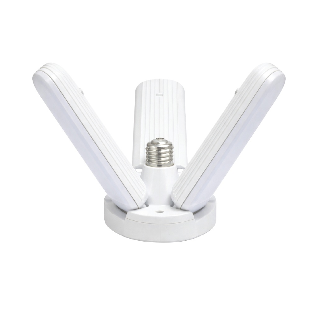 Lâmpada Luminária Led Pétala 38w 3 folhas Ajustável Multi Ângulos Bivolt Branco Frio 6500k em Oferta na Shopee