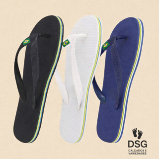 1 Par de chinelo liso casual unisex em Oferta na Shopee