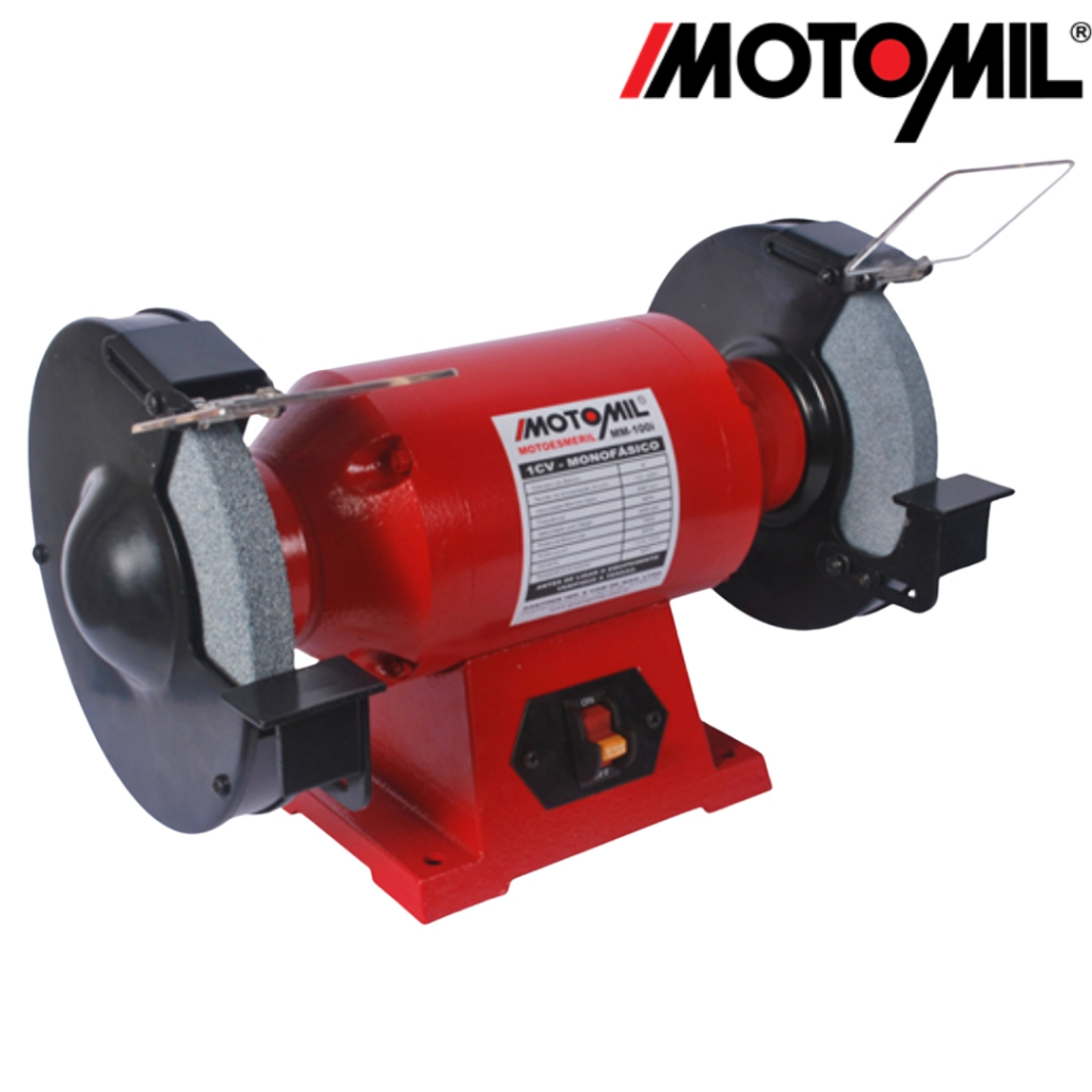 Moto Esmeril 8 Pol. 1HP Monofásico Motomil 220V MM-100i  00037777.1