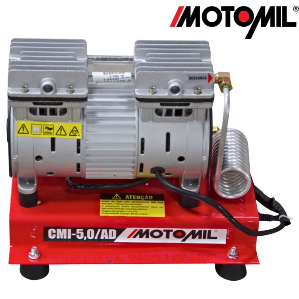 Compressor Ar Direto - CMI-5,0AD 1CV 220V Motomil