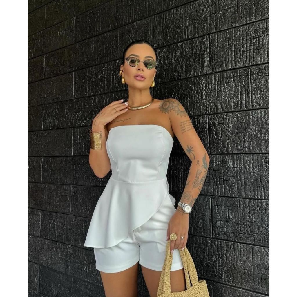 Conjunto feminino Lís, alfaitaria em Oferta na Shopee