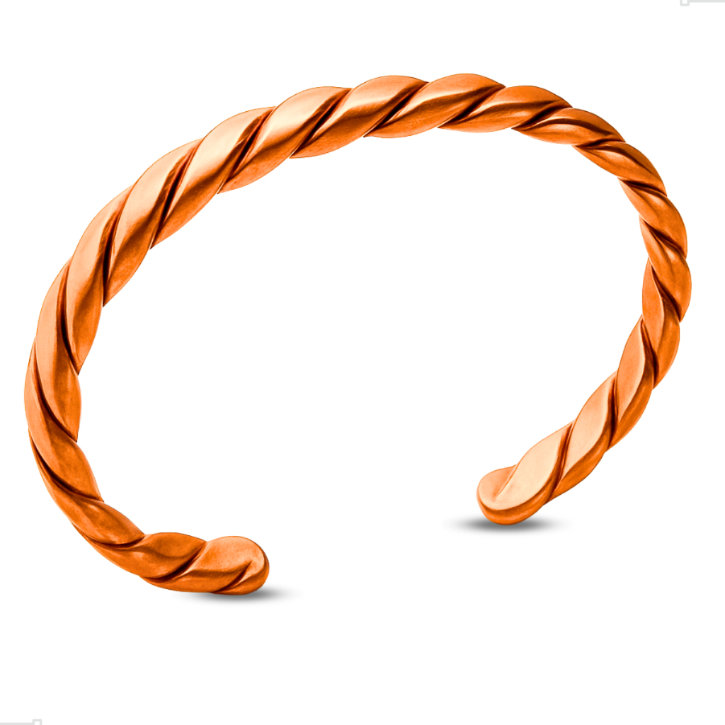 Pulseira De Cobre Puro Trançada Orion Ajustável M 18 cm | Cobre Store Artesanatos