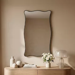 Espelho Grande Decorativo Orgânico Sala 44x64cm Mod Paris