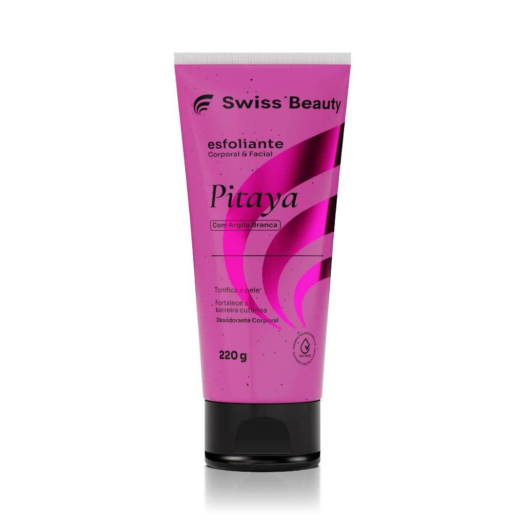 Esfoliante Corpo e Rosto Pitaya 220g Swiss Beauty