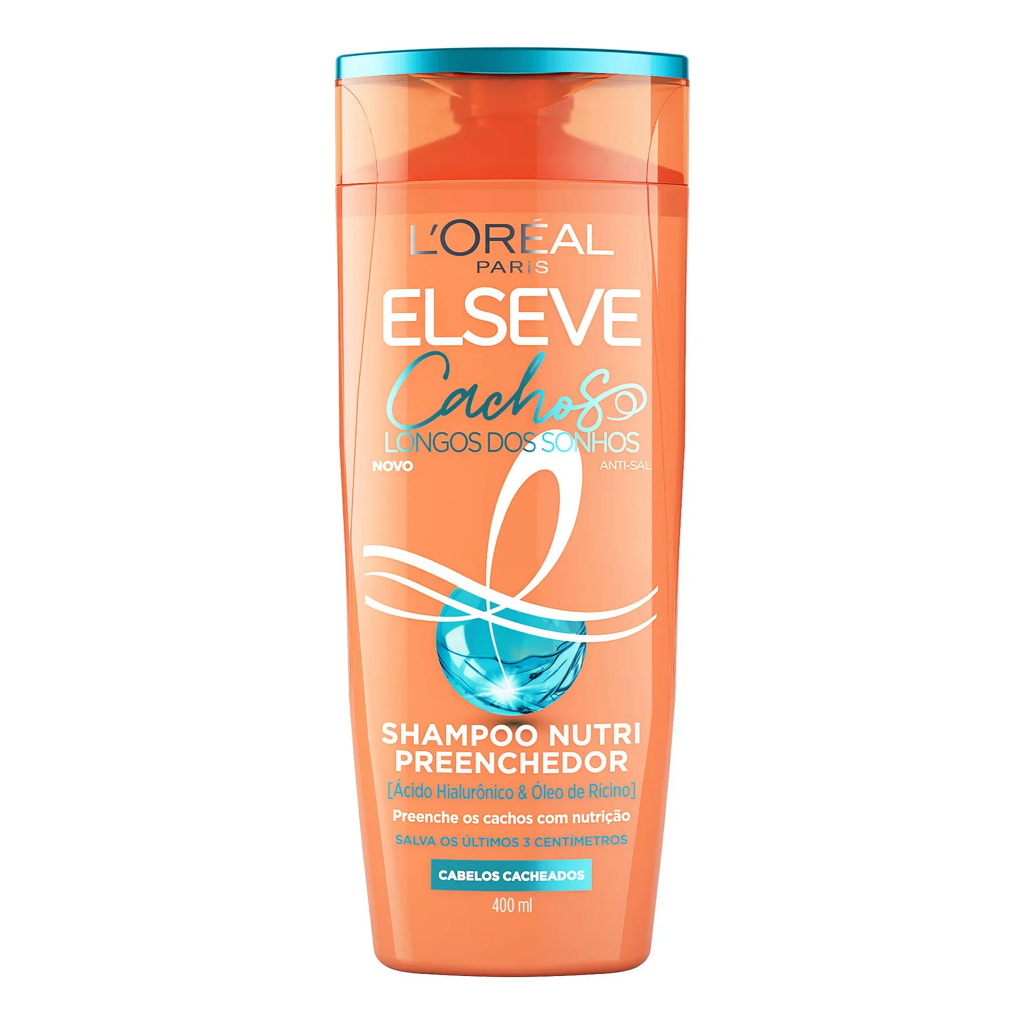 Shampoo Nutri Preenchedor Elseve Cachos Longos dos Sonhos 400ml em Oferta na Shopee