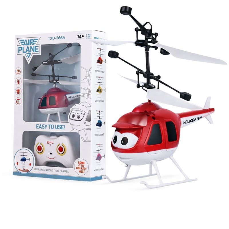 Mini Helicóptero Controle Remoto Com Luz Controle e Sensor de Mão em Oferta na Shopee