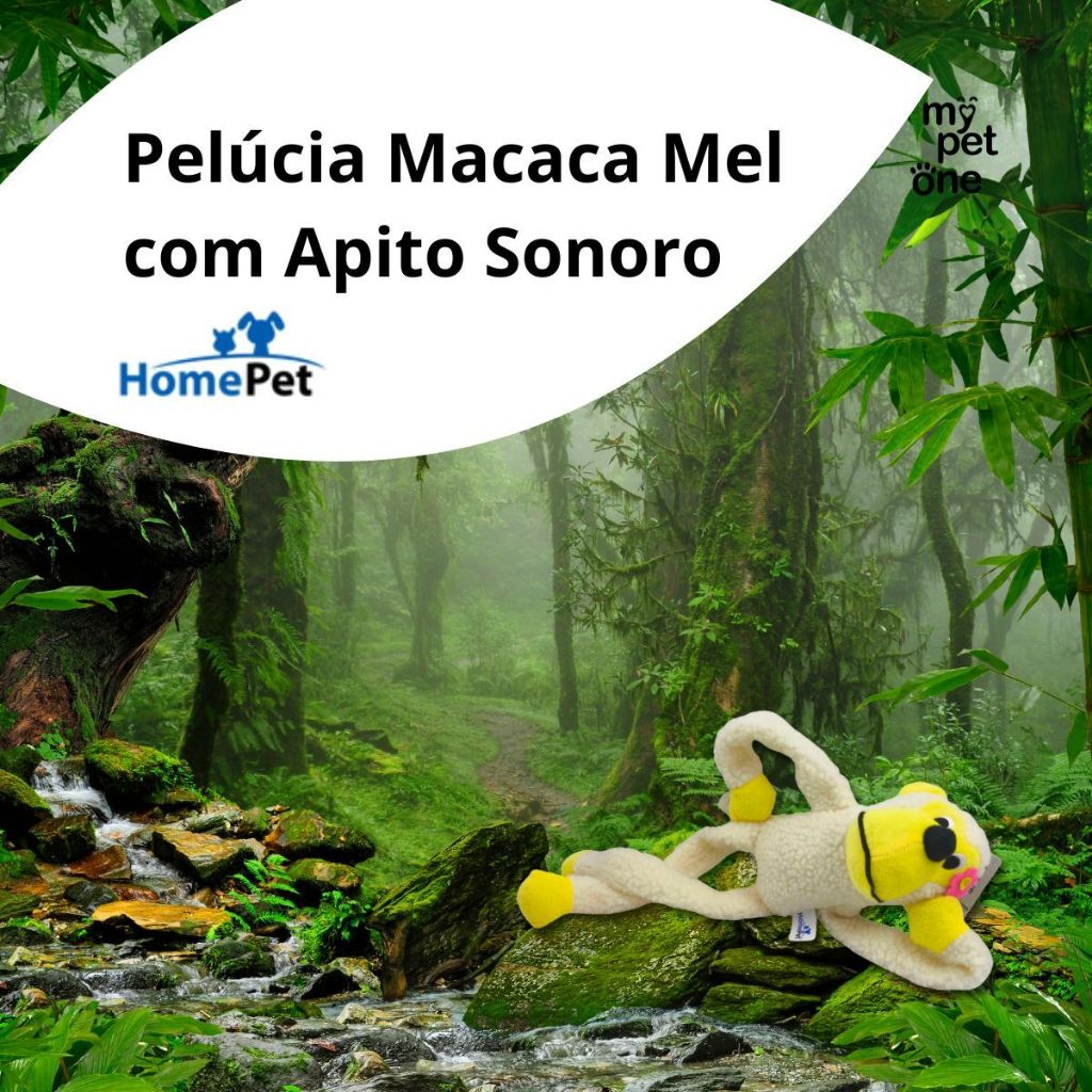 Brinquedo Pelúcia Macaca Mel Apito Sonoro - Tam. Único em Oferta na Shopee