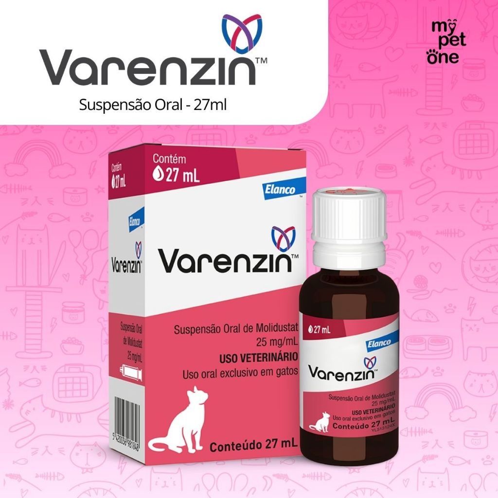 Varenzin Suspensão Oral 25MG/ML Para Gatos