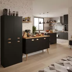 QUEIMA DE ESTOQUE - Armário Moderno Organizador + Buffet Balcão com 3 Portas