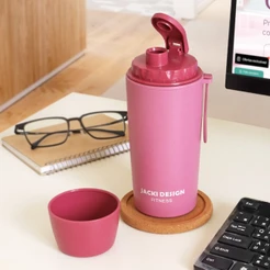 Garrafa Térmica Jacki Design 400ml – Tampa de Silicone, Copinho Extra, Livre de BPA, Leve e Portátil
