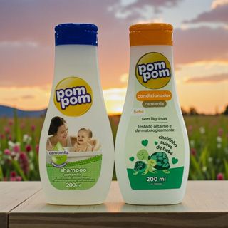 Kit Pom Pom Shampoo Camomila 200ml + Condicionador 200ml em Oferta na Shopee
