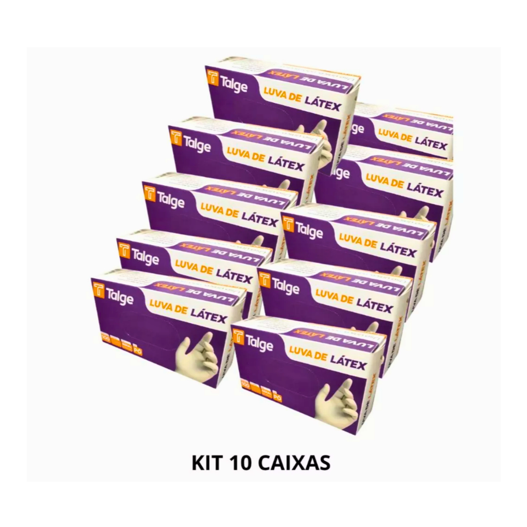 Kit 1000 Luva Látex Com Pó Descartável Branca Tam PP/P/M e G em Oferta na Shopee