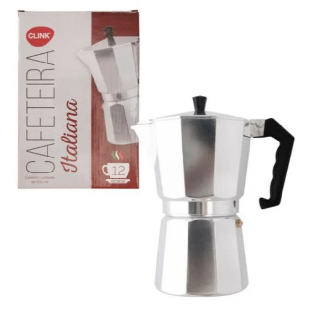 Cafeteira Italiana Alumínio 6 Xícaras Top Cafeteira Rápida