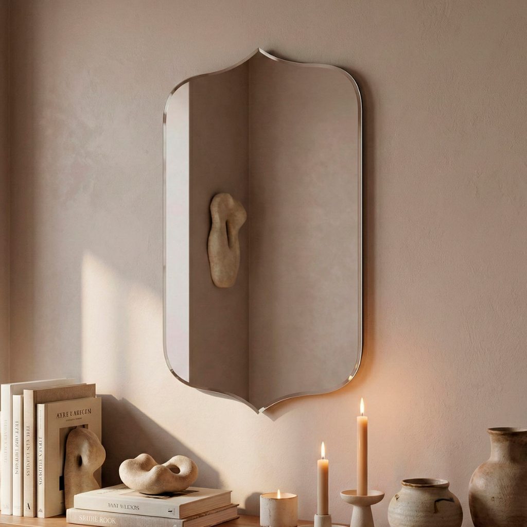 Espelho Orgânico De Parede Grande Moderno 44x64cm Mod. Bali em Oferta na Shopee