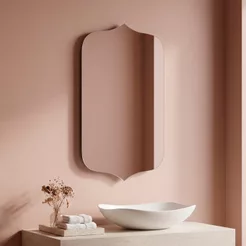 Espelho Pinterest Decorativo Grande Orgânico 60x80 Mod. Bali