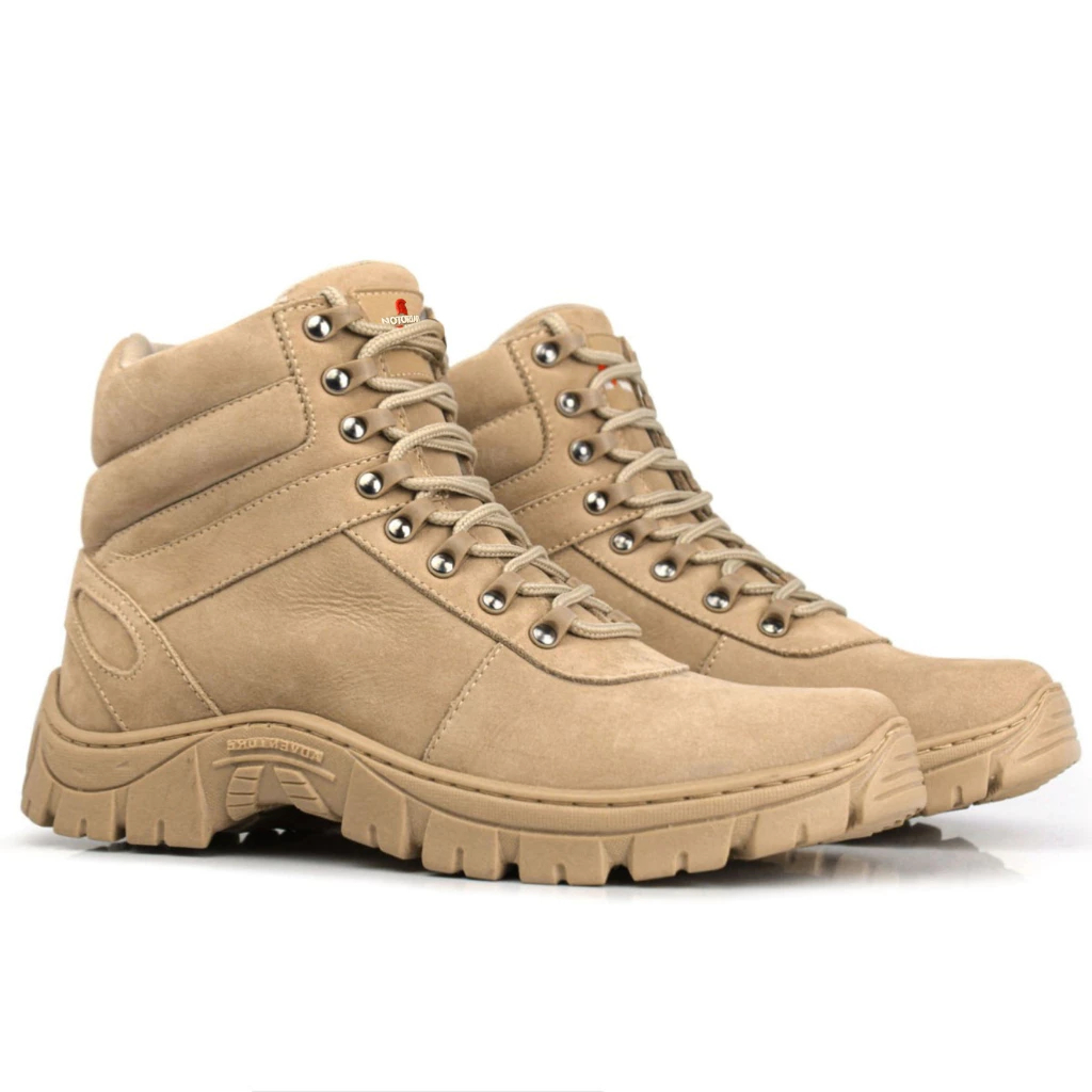 Coturno Masculino Adventure Militar Cano Curto Palmilha Confortável