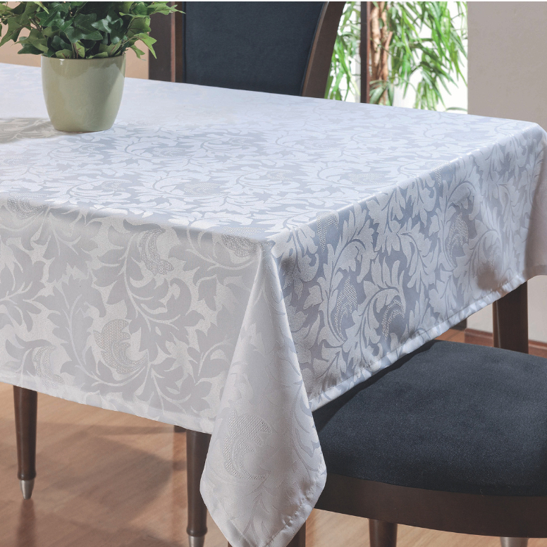 Toalha De Mesa Luxo Jacquard Tecido Grosso 4,6,8 Lugares Jacard