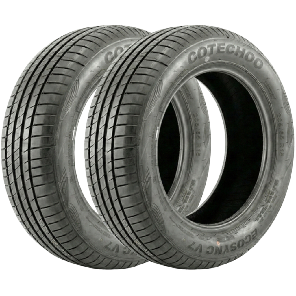 Kit 2 Pneus 205/65 R15 Cotechoo EcoSync V7 94H Aro 15 Novos em Oferta na Shopee