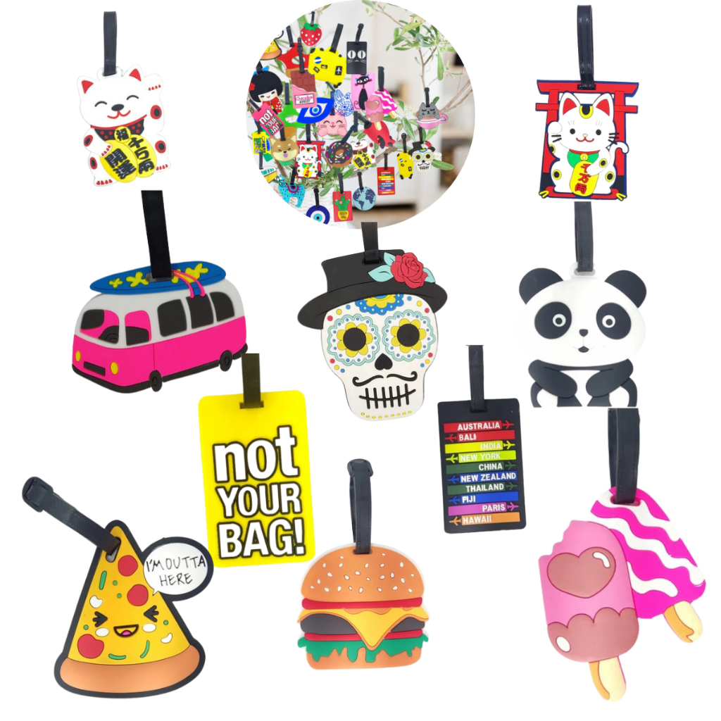 Identificador De Mala De Viagem Tag de Bagagem , Etiqueta em Silicone  Varios Personagens