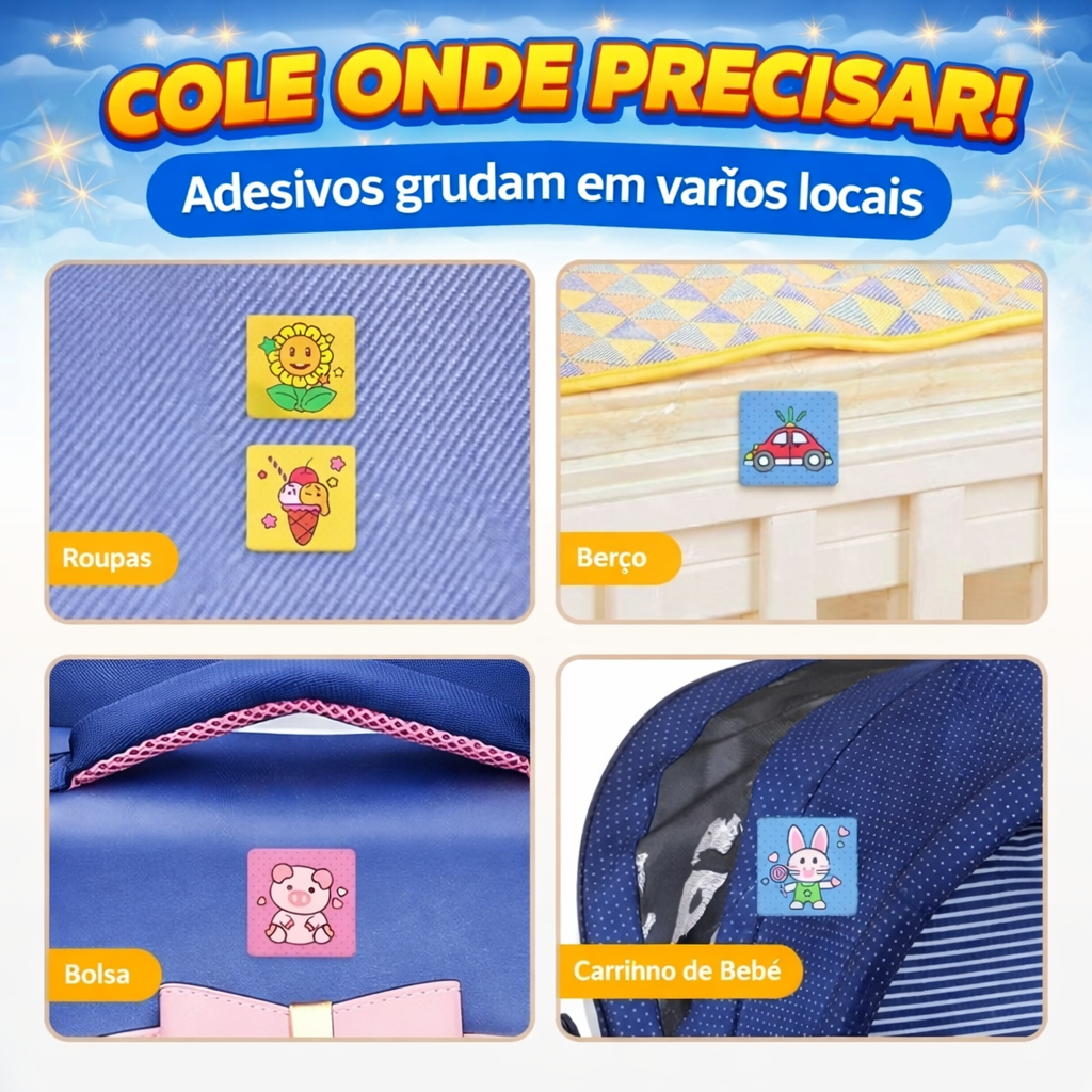 Adesivo Repelente de Insetos e Mosquitos Citronela - Desenhos Animados + Kits 36, 72 e 180 — imagem 2 de 2