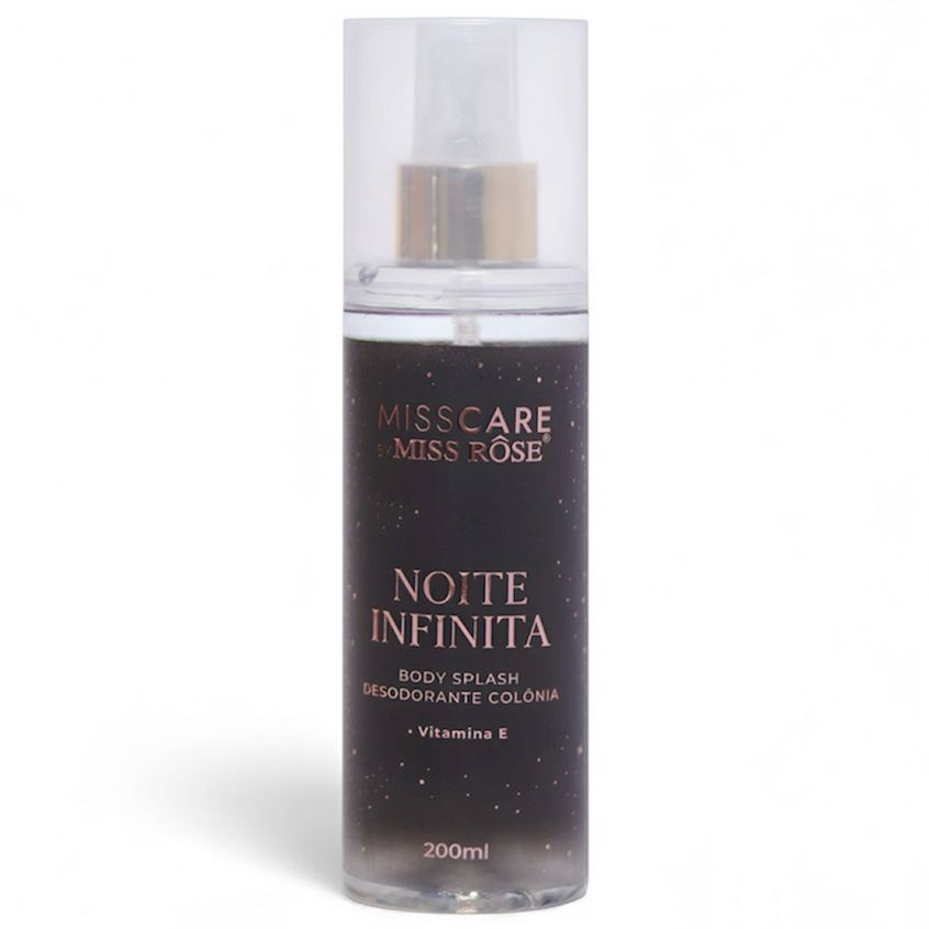 Body Splash Árebe Noite Infinita Miss Care 200ml Fragrância Sofisticada Vitamina E