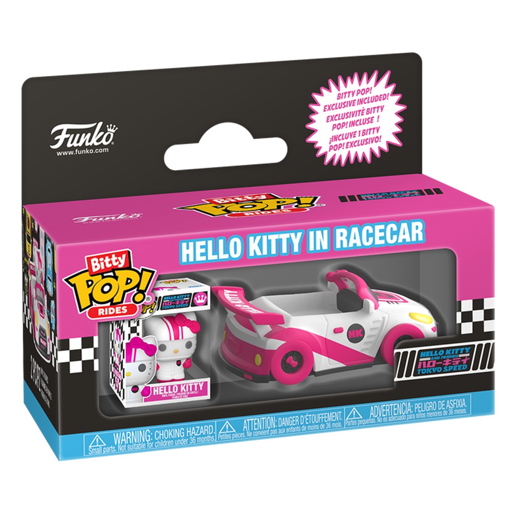 FUNKO BITTY POP RIDES HELLO KITTY IN RACECAR (90111) NOVO ORIGINAL