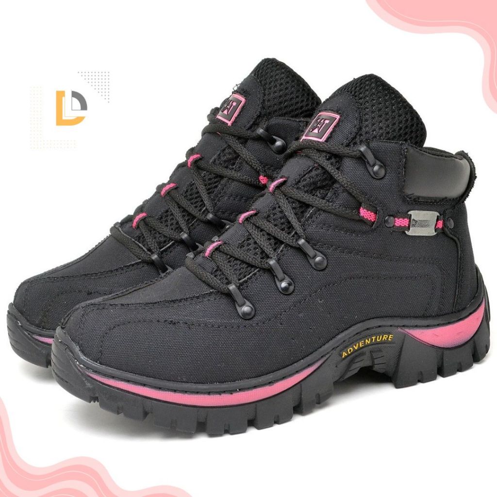 Botinha CAT Feminina Bota Coturno Adventure Lona Reforçada Sola Borracha em Oferta na Shopee