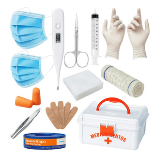 Kit De Primeiros Socorros Completo Com Maleta Itens Para Emergências E Cuidados Imediatos