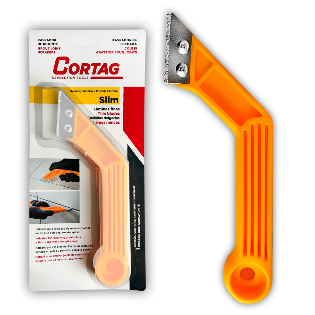Raspador de Rejunte Cortag Slim Remoção Precisa Revestimento Cerâmica